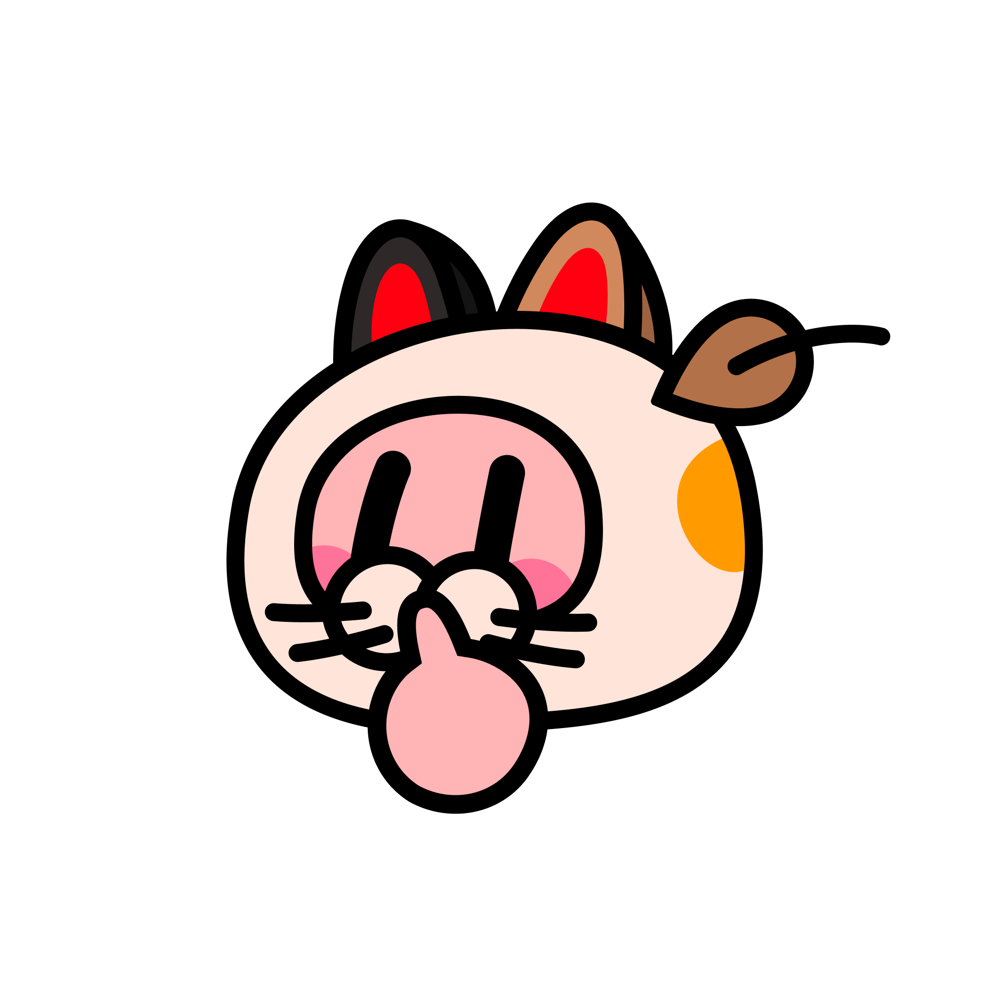 Cheers UP Emoji-挖鼻孔-27